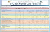 NIOSH 2012 Course Calendar