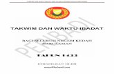 Takwim Solat Seluruh Negeri Kedah 1433