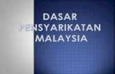3 Dasar Persyarikatan Malaysia