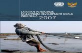 Laporan Perkembangan Pencapaian Millenium Development Goals Indonesia 2007