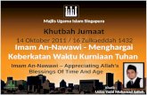 Imam An-Nawawi – Appreciating Allah’s  Blessings Of Time And Age (Khutbah@MAKM 17 jun_2011)