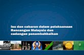 Isu Dan Cabaran Pelaksanaan Rancangan Malaysia