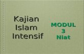 Kajian islam intensif modul 3 Niat