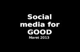 Social media for good