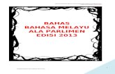 KoAkademik Bahasa Melayu Men 2013 Bahas Ala Parlimen