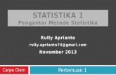 Statistika  Pengantar Statistika