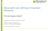 Rare earth ore refining in Kuantan - Malaysia