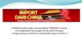 Pakej Import Dari China