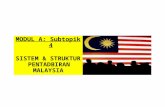 Pengajian Malaysia:  Modul b subtopik 4 sistem dan struktur 040713 072452
