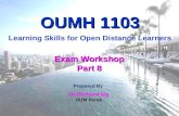 OUMH1103 Exam Focus for May 2011 - Topic 8