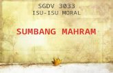 SUMBANG MAHRAM- ISU MORAL