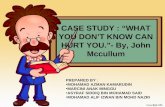 Case Study John Mccullum