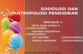 Sosiologi dan Antropologi Pendidikan