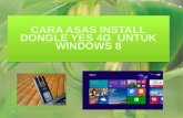 Cara asas  'install' Dongle Yes 4G dalam Windows 8