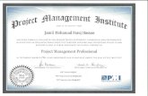 Jamil Faraj PMP certification