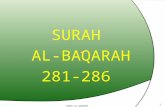 Surah baqara  281 to 286