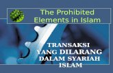 transaksi yang dilarang dlm syariah islam