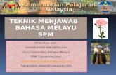 Teknik Menjawab Soalan Novel SPM (Bahasa Melayu)