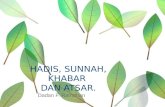 1 hadis, sunnah, khabar 2011