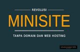 Revolusi Minisite Tanpa Domain Dan Web Hosting