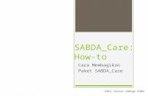 SABDA Care: How-to