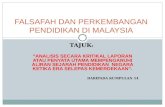 Falsafah dan perkembangan pendidikan di malaysia
