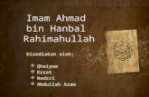 Pend. Agama Islam Tingkatan 4 - Sirah: Imam Ahmad bin Hanbal Rahimahullah
