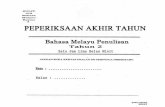 Bahasa Melayu Tahun 2- ujian akhir