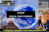 HADIS : HALAL DAN HARAM SEM 2