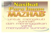 Nasihat Para Imam Mazhab untuk Mengikuti Sunnah