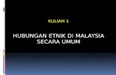KULIAH 1 & 2: HUBUNGAN ETNIK DI MALAYSIA SECARA UMUM & KONSEP ASAS HUBUNGAN ETNIK