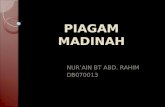 PIAGAM MADINAH