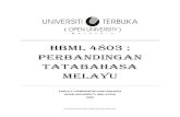 HBML 4803 Perbandingan Tatabahasa Melayu