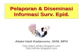 Slide III - Pelaporan dan Diseminasi Info Surv. Epid.