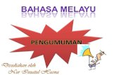 Bahasa Melayu - Pengumuman