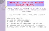 Jbea3111 Analisis Wacana Bahasa Melayu