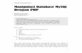 200743570006 Manipulasi Database MySQL Dengan PHP
