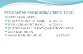 PENGANTAR SAINS SOSIAL(SKPD 1013)
