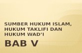 BAB V SUMBER HUKUM ISLAMV