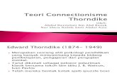 Teori Connectionisme Thorndike