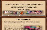 Faktor Penghalang Perpaduan Di Malaysia