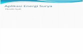 Aplikasi Energi Surya