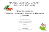 Makna Leksikal Dalam Bahasa Melayu