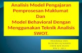Analisis Swot Dalam Model Pengajaran Pemprosesan Maklumat Dan Model Behavioral