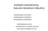 Fonem Segmental Dalam Bahasa Melayu