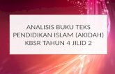 Analisis Buku Teks Pendidikan Islam (Akidah)