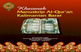 Khazanah manuskrip Qur'an di Kalimantan Barat