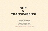 OHP dan Transperensi