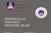 Penggunaan Menurut Ekonomi Islam