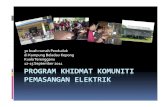 Slide Program Khidmat Komuniti Pemasangan Elektrik
